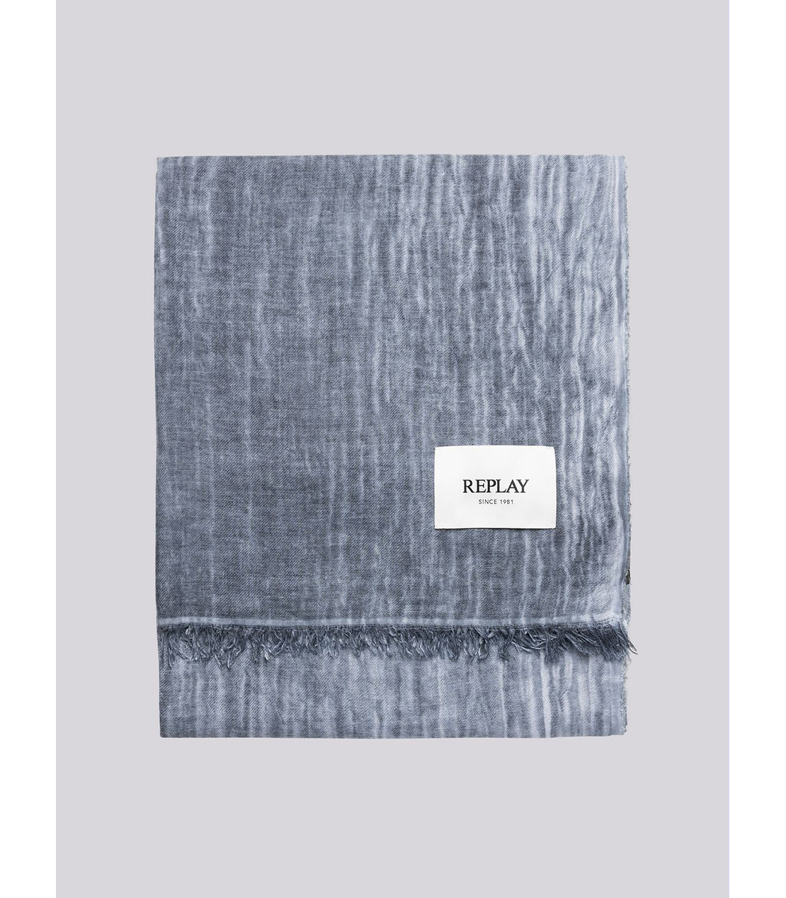 ウールブレンド フェードストール 詳細画像 ライトインディゴ 2